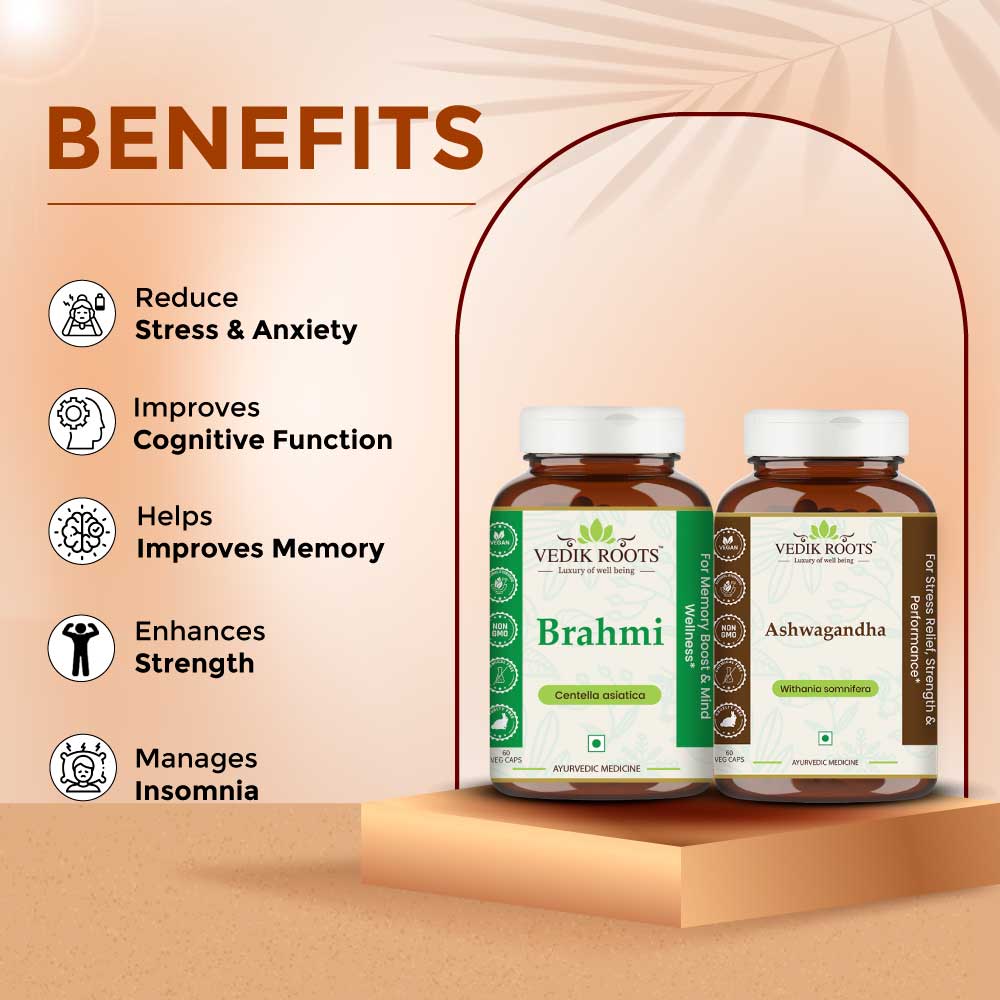 Ashwagandha and Brahmi Combo Kit