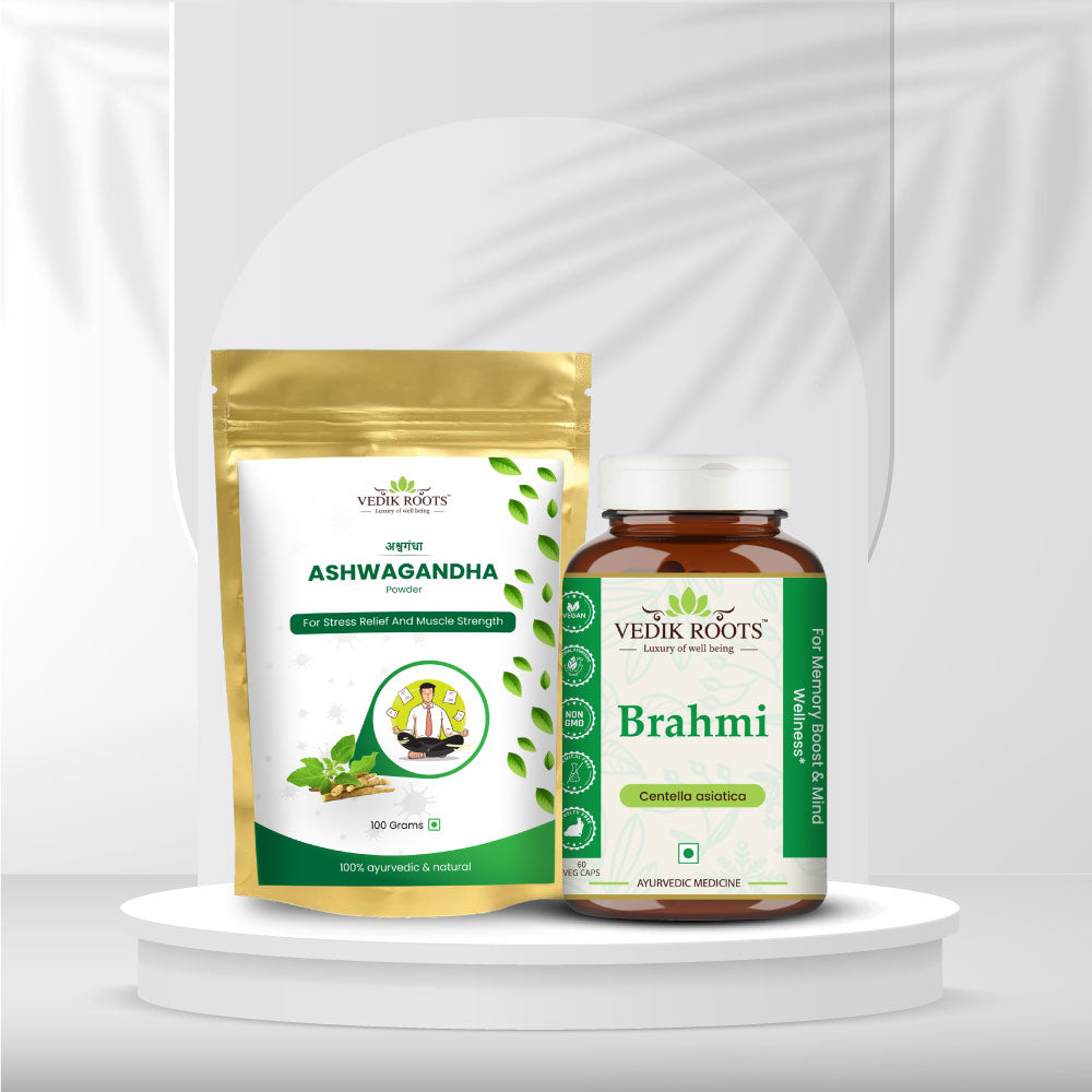 Ashwagandha and Brahmi Combo Kit