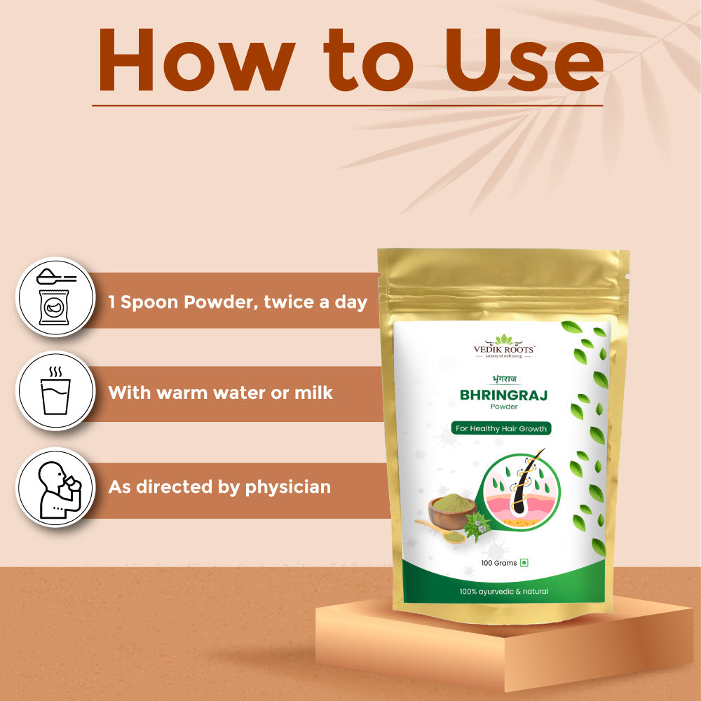 how to use Bhringraj powder