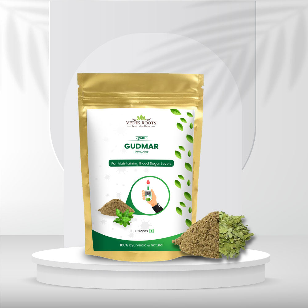 100% Pure Gudmar Powder: A Smart Ayurvedic Solution for Effectively Balancing Diabetes Levels!!(100 GM)