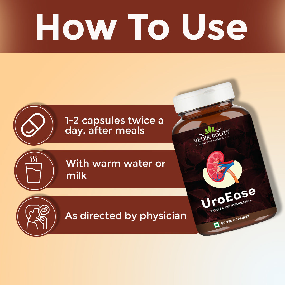 UroEase - Enhanced Kidney Health| Lowered UTI Chances| Helps Detox Kidney