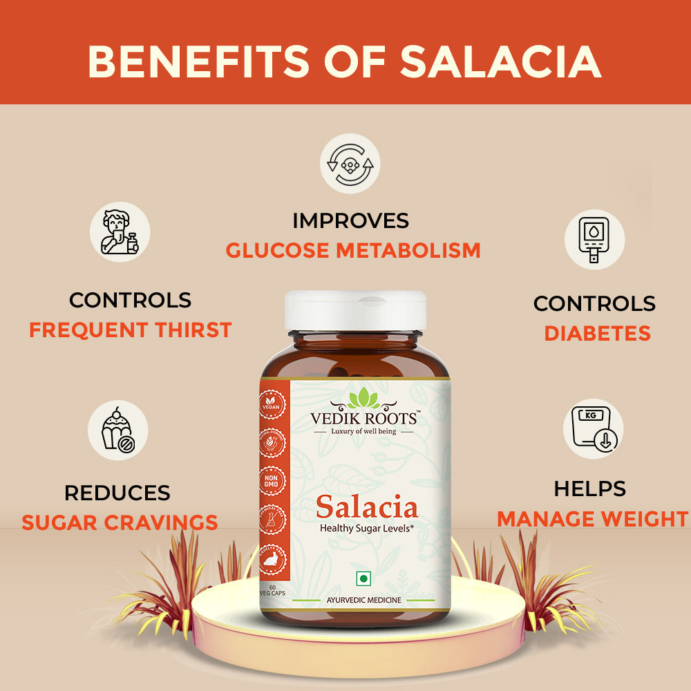 Salacia- Controls Sugar Level | Improves Glucose Metabolism