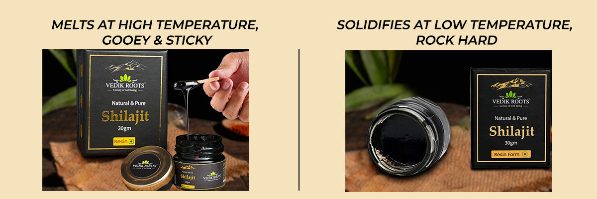 How to check purity of shilajit