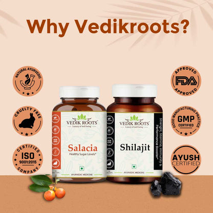 Shilajit and Salacia Combo Pack