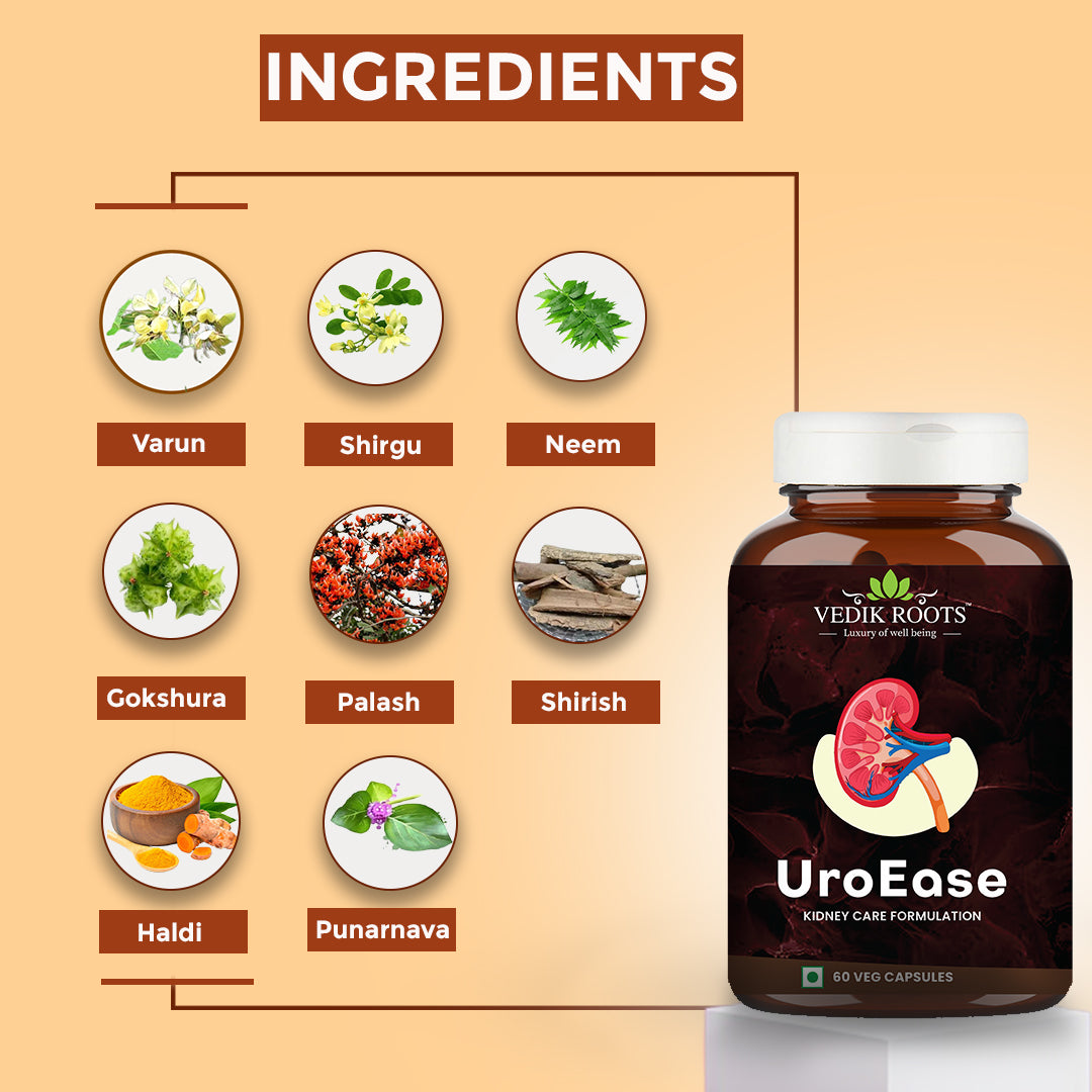 UroEase - Enhanced Kidney Health| Lowered UTI Chances| Helps Detox Kidney