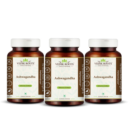 Vedikroots Ashwagandha Pack of Three