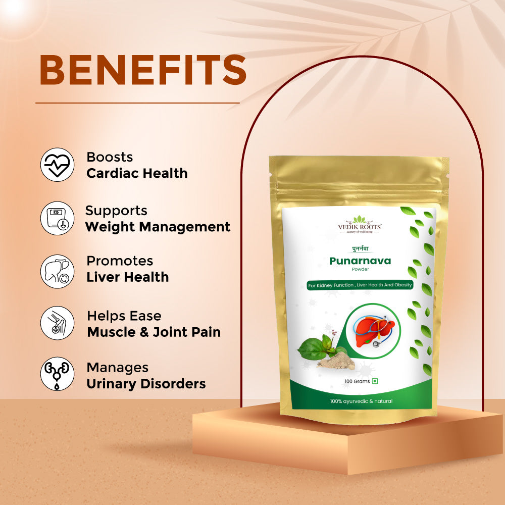 100% Pure Punarnava Powder –  Natural Blend For Enabling The Proper Functioning Of Kidney(100 GM)