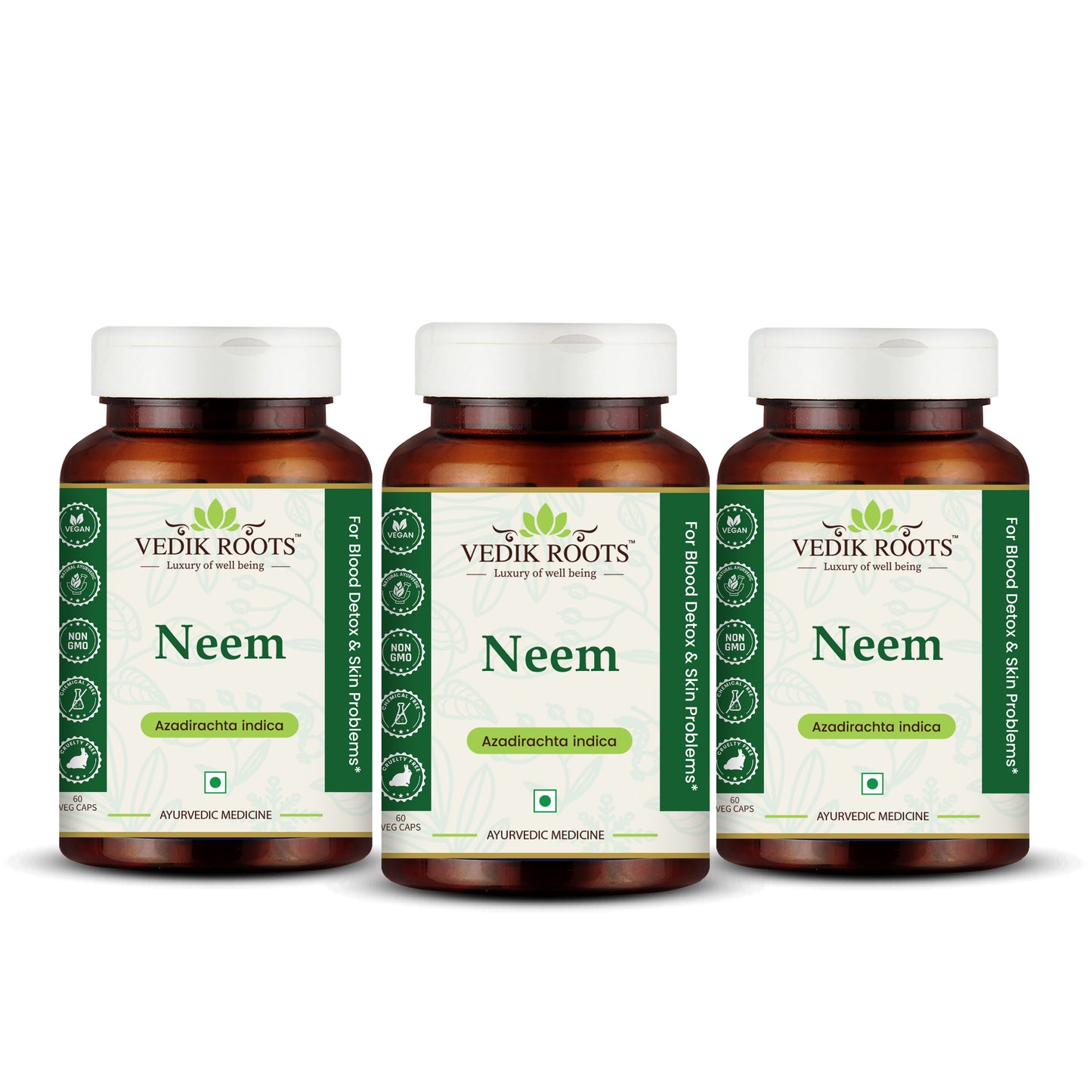 Vedikroots Neem Capsule Pack of Three