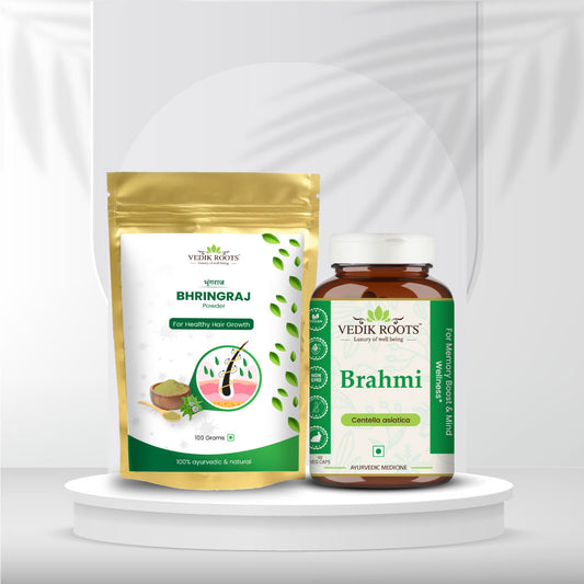 Hair Vitality Kit : Brahmi and Bhringraj Combo Kit