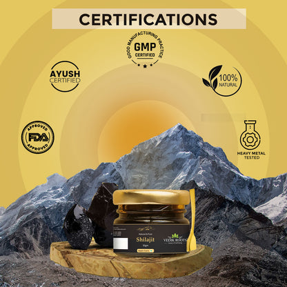 Our Shilajit certifications