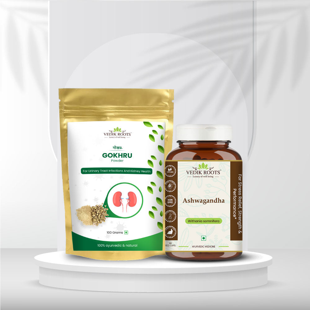 Immunity & Hormonal Balance Kit: Gokhru and Ashwagandha Combo Kit