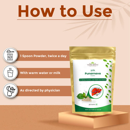 100% Pure Punarnava Powder –  Natural Blend For Enabling The Proper Functioning Of Kidney(100 GM)